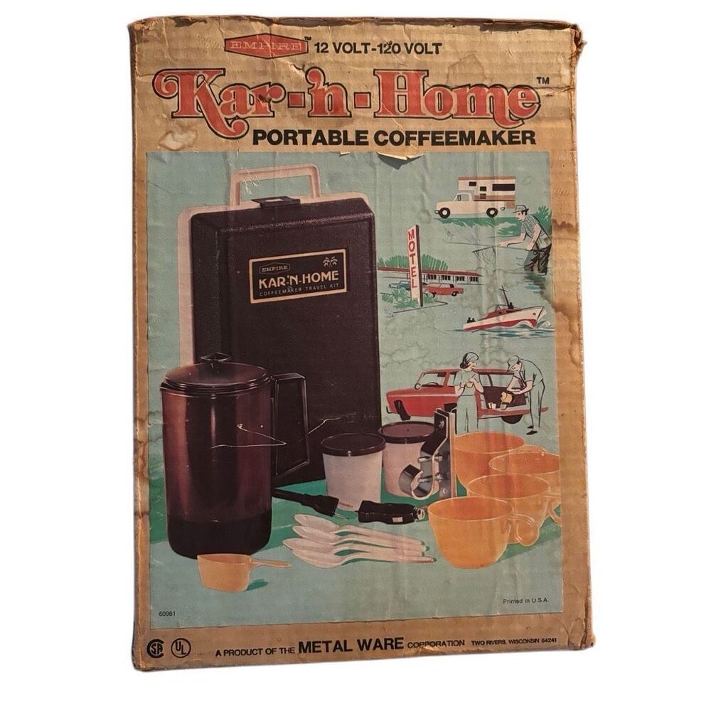 Empire Kar-N-Home Vintage Portable Coffee Maker